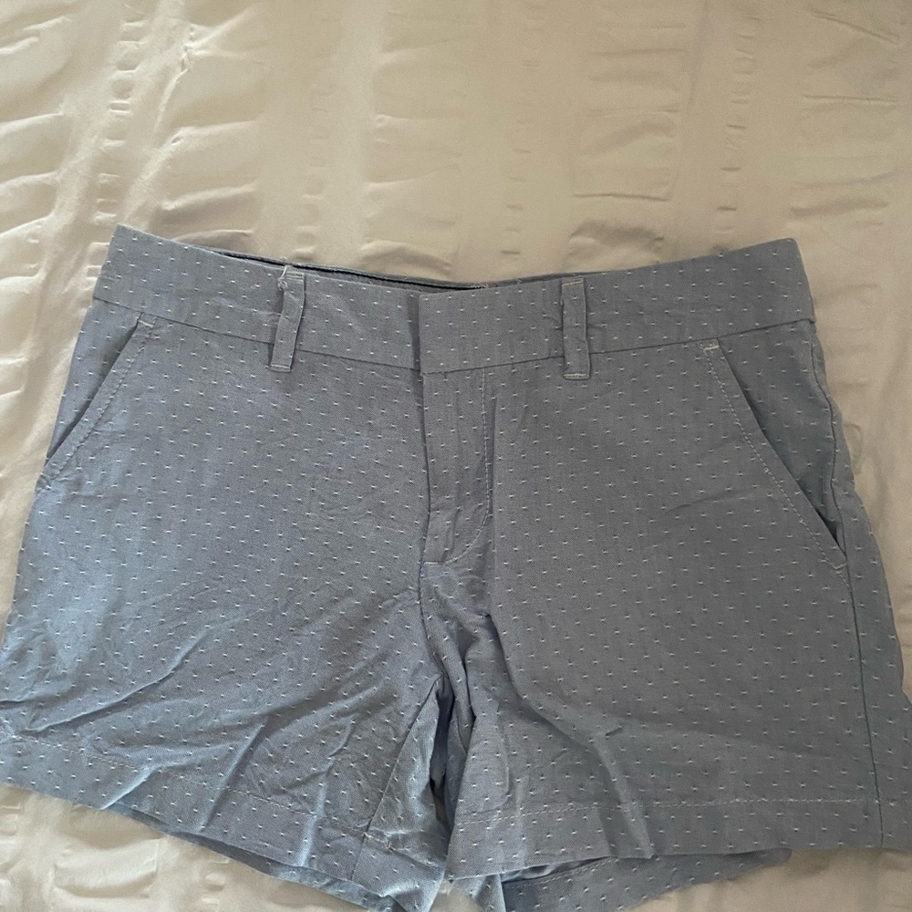 Light blue shorts with white flecks